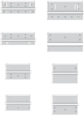 Set angolare di montaggio elettromagnete