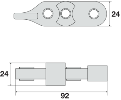 Leva inferiore innesto operatore SABIEM