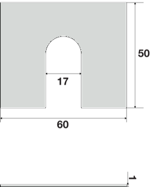 Rondella grande morbida D.I.44 D.E.72 Sp. 2 esente amianto