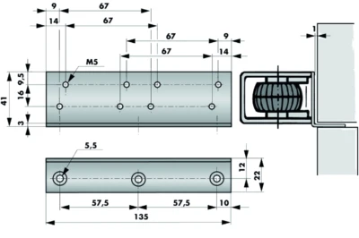 Pulsantiera manutenzione con presa SHUCO