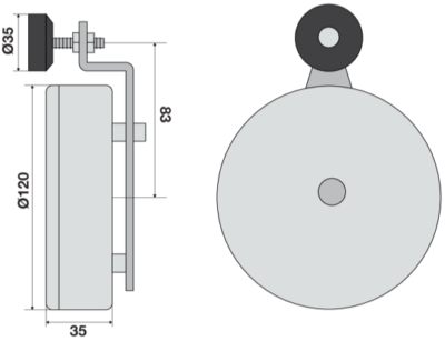 Commutatore di piano a 2 contatti BASSETTI B635B