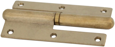 Cerniera a libro piana 100x65 ferro lucido DX