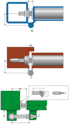 Chiudiporta Dictator RTS T montaggio profilo inferiore