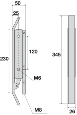 Pattino retrattile standard ambidestro