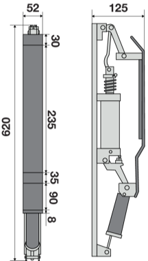Pattino elettromagnetico LG47/1 leva lunga FIAM