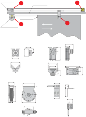 Angolare di fissaggio Dictamat 50 BK