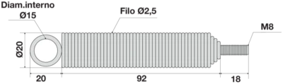 Molla porta a battente TESIO – OTIS