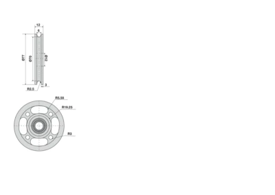 Ruota fune 70×5 F12