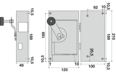 Kit sostituzione serratura SCHINDLER semiautomatica omologata