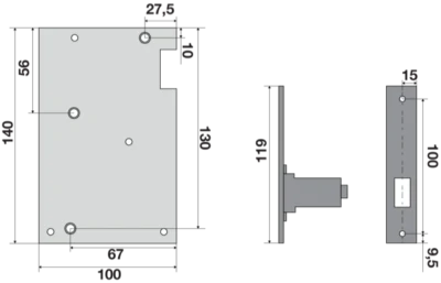 Kit sostituzione serratura ROCE semiautomatica omologata