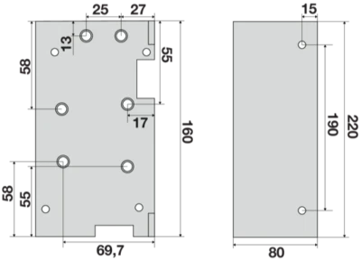 Kit sostituzione serratura FURINI semiautomatica