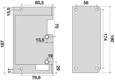 Kit sostituzione serratura CIOCCA semiautomatica tipo vecchio