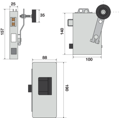 Serratura/Ricambio cod. 996