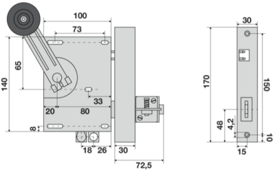 Kit sostituzione serratura UCE semiautomatica omologata