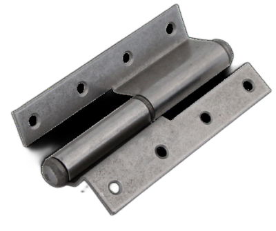 Cerniera a libro con collo 100×65 ferro lucido DX