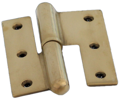 Cerniera a libro 80×75 ottone cromato SX