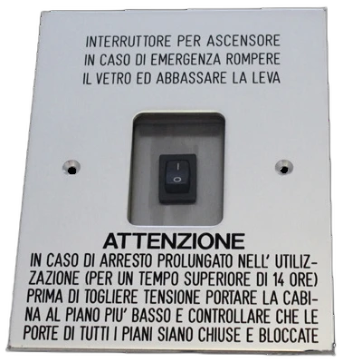 Interruttore emergenza a fune con scatola