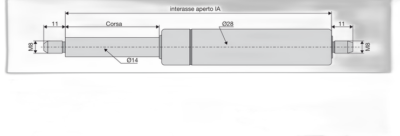 Molla a gas DICTATOR 540442 – stelo 14mm