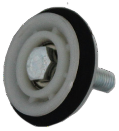 Ruota in gomma + perno per limitatore R3 cod. 540