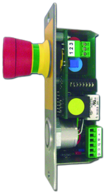 Piastra inox 182x154 per pulsantiera slave senza fungo