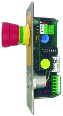 Piastra inox 182x154 per pulsantiera slave senza fungo