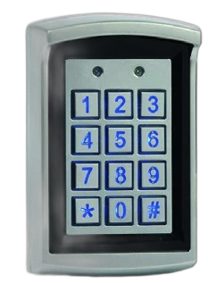 Tastiera a codici inox luminosa e transponder