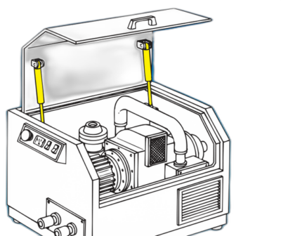 Molla a gas DICTATOR INOX
