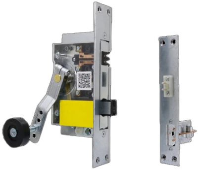 Serratura SAFOV semiautomatica per porte in ferro sinistra